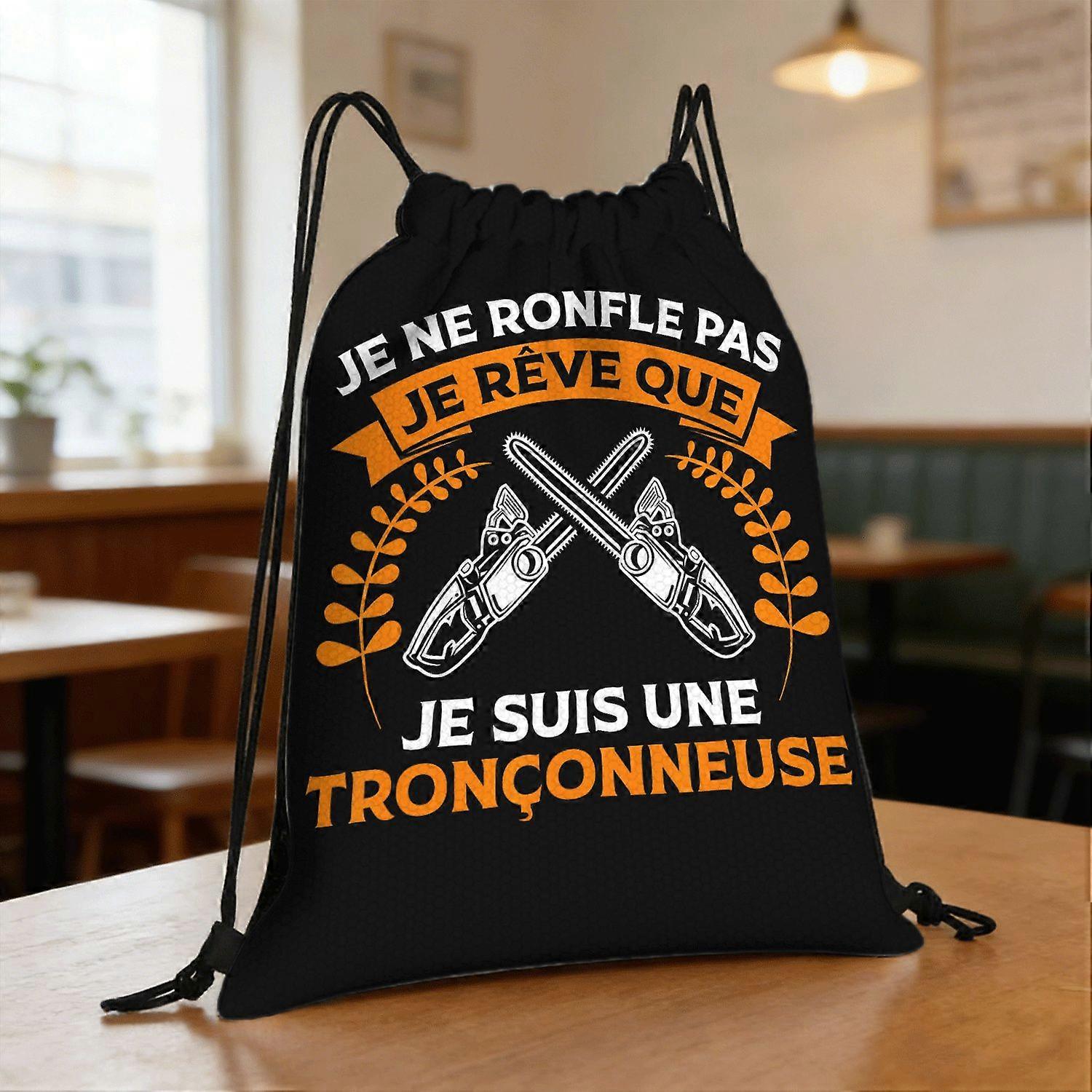 Axe Funny Lumberjack Chainsaw Themed Drawstring Bag - Lightweight Gym & Travel Bag Suitable for Sports, Outdoor Training-Eazqw