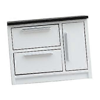 1:12 Scale Wooden Kitchen Cabinet Model Figure Furniture For Doll House Organization And Kitchen Scene Setting Display Multicolor