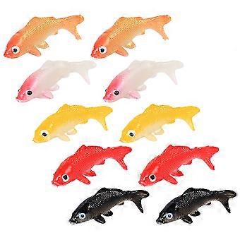 Poissons d'aquarium décoratifs, 12 carpes artificielles en PVC