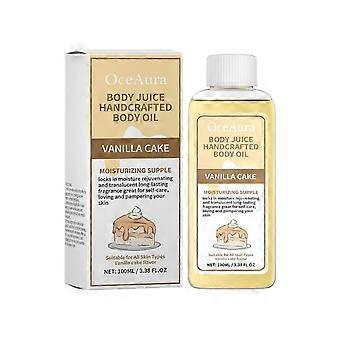 Vanille-Körperpflegeöl, Feuchtigkeitsspendende Pflege für trockene Haut, für einen natürlichen Glow, 100 ml