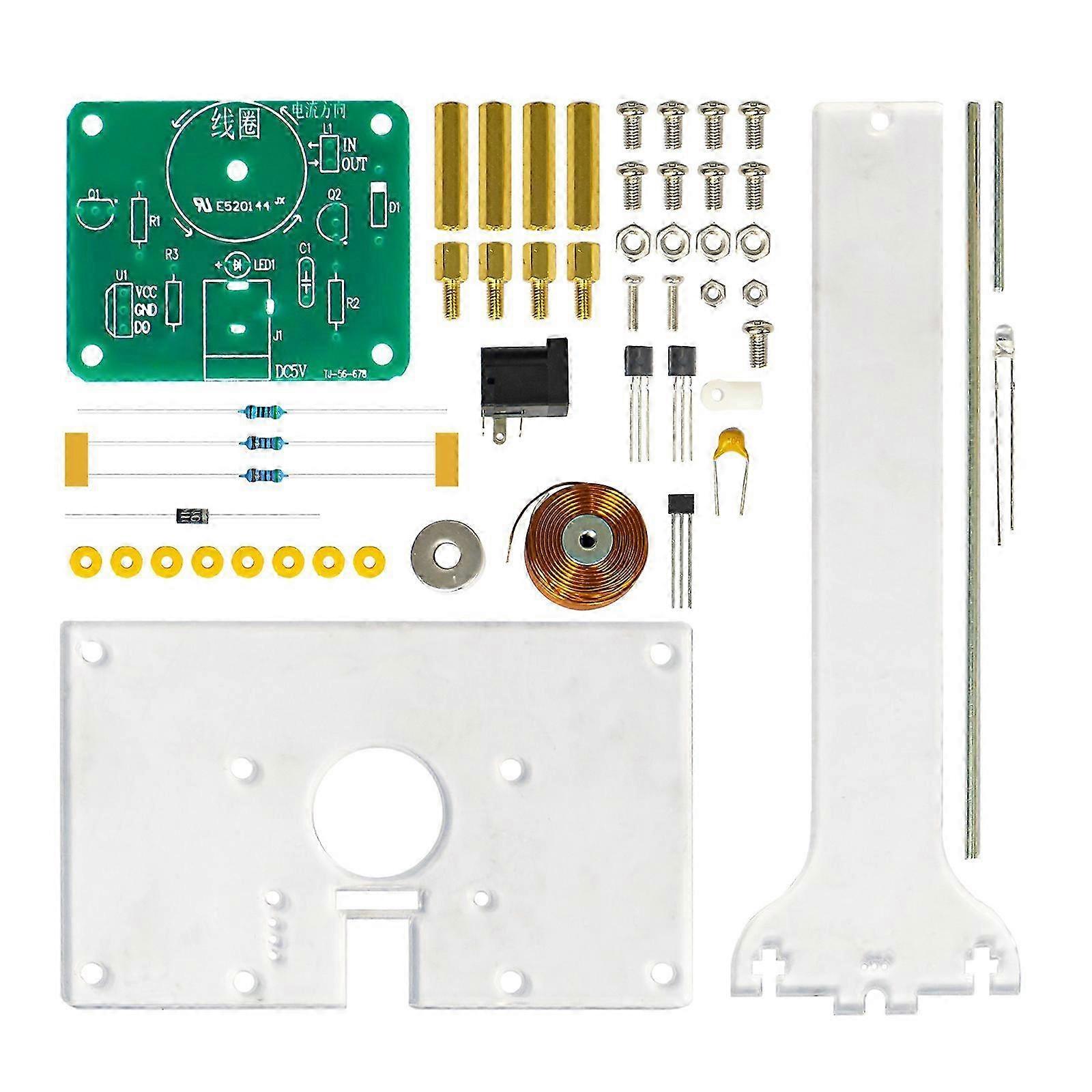 DC5V Electromagnetic Swing DIY Electronics Swing Set Welding Assembly Practice with LED Lighting compatible with Teaching