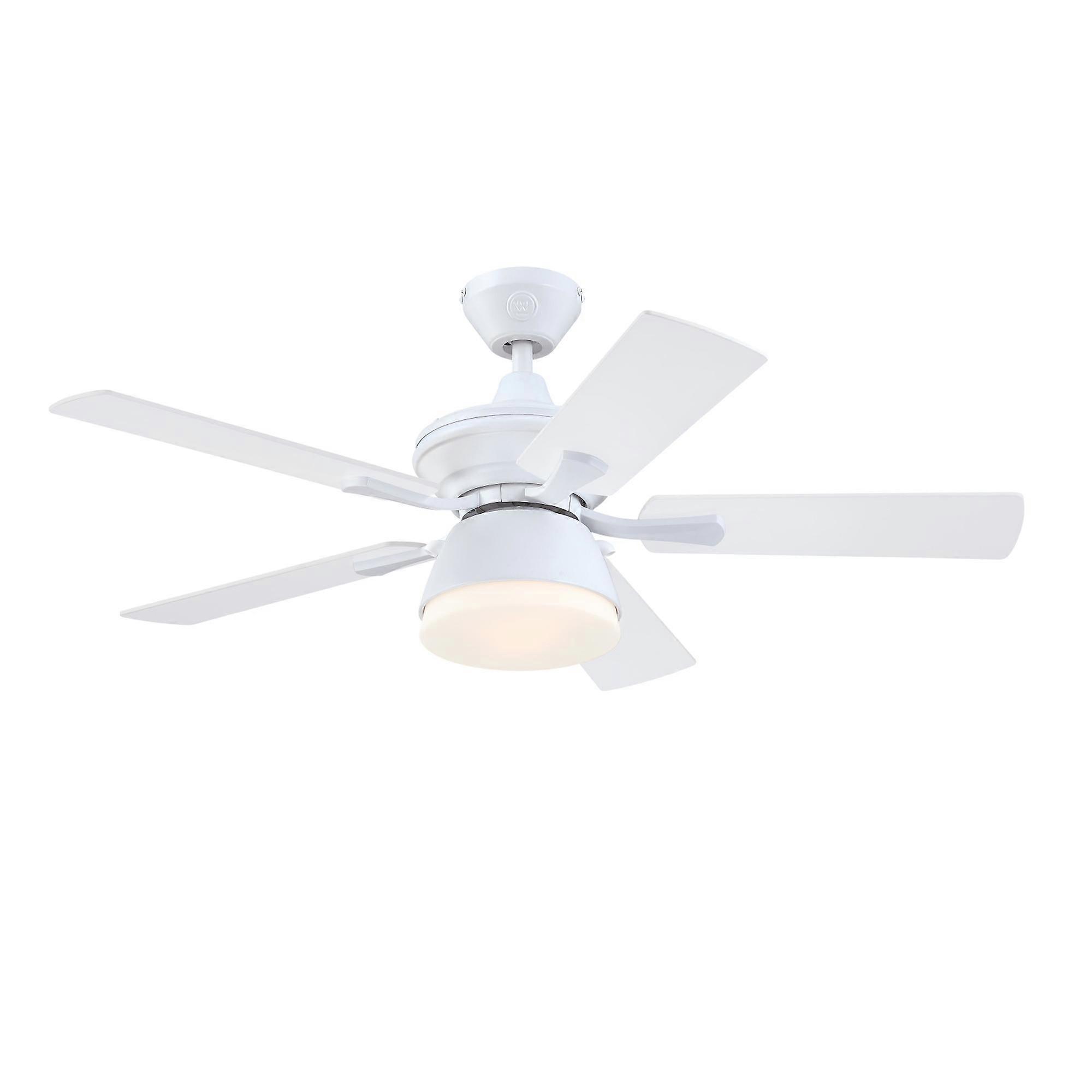 Outdoor Ceiling Fan Nevada White with Light