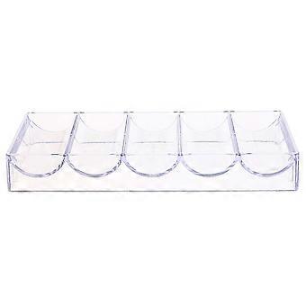 Poker Chips Organizer Acrylic Container for Storage 1Pcs Transparent Box