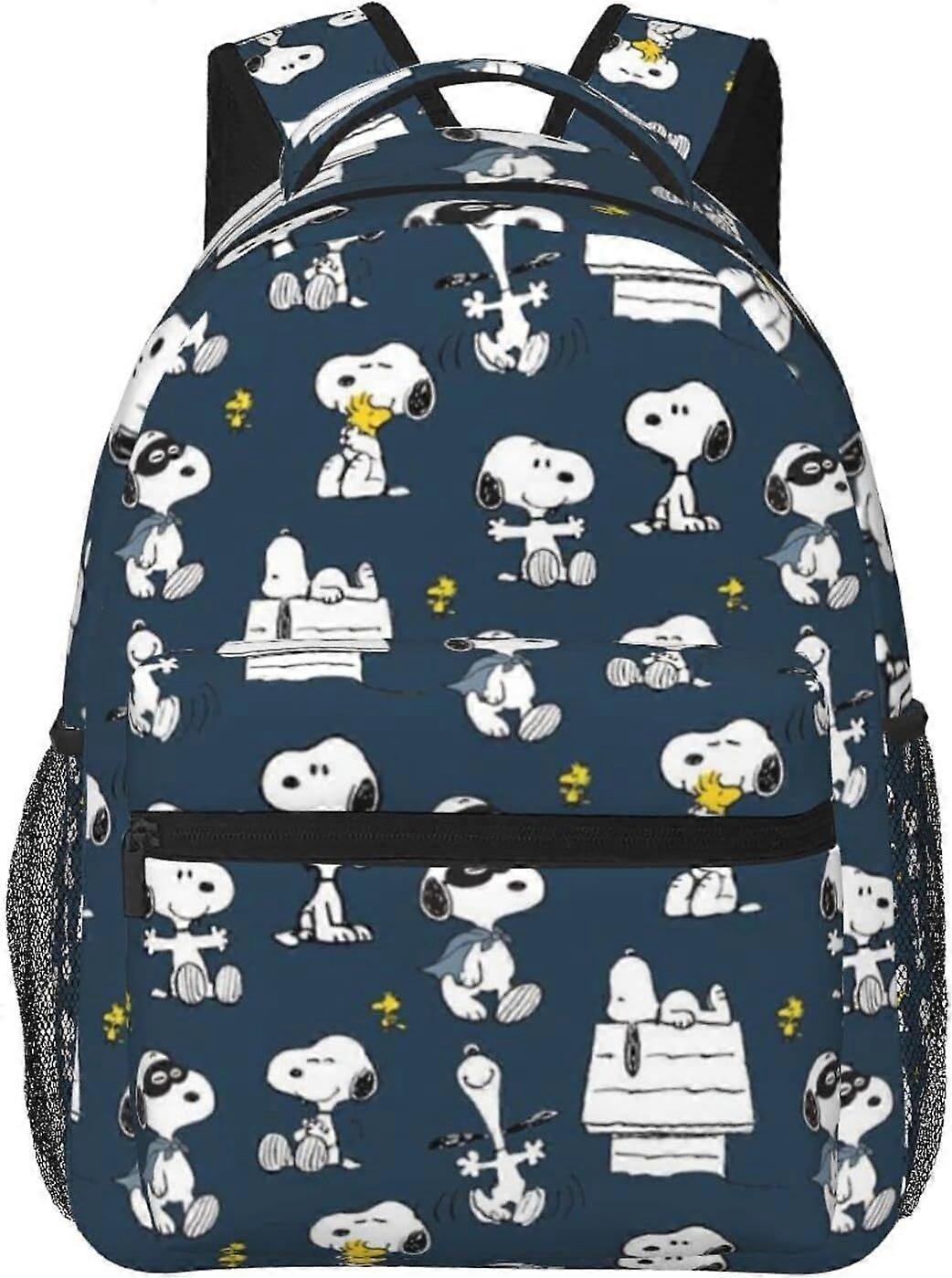 jd452Snoopy Sırt Çantası, Hafif, Çok Fonksiyonlu, Okul ve Seyahat İçin Uygun, Unisex, İdeal, Anime Karakteri