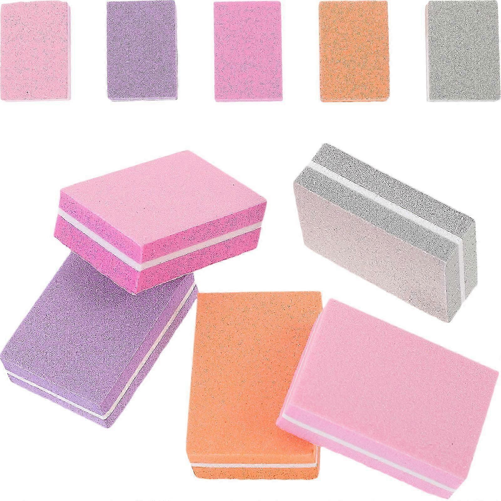 Assorted Color Sponge Block Nail File for Buffing 150Pcs Set