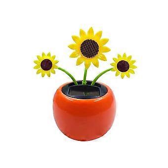 Solar Dancing Flower Toy with Solar Powered Motion, Cute Bobblehead Car Dashboard and Desk Decor