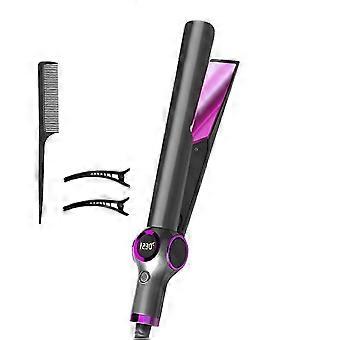 Professionelle Haarstyling-Lösung, Glätteisen-Haarglätter mit schwimmenden Keramikplatten, vielseitiges 2-in-1-Design, schnelles Aufheizen, reisefreundlich