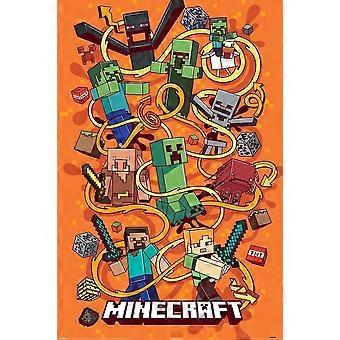 Minecraft Funtage Montage Jigsaw Puzzle NEW Orange FSX-460