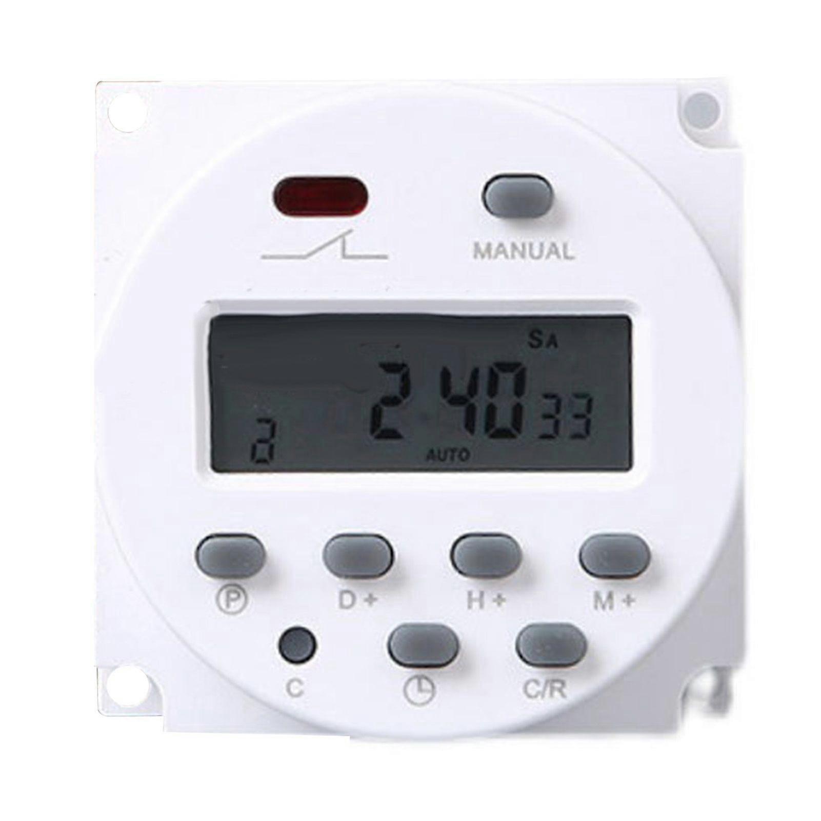 Digital Timer Switch 17 Grupper Timings Høy presis Anti Interferens Microcomputer Time Relay Timer Switch 220V