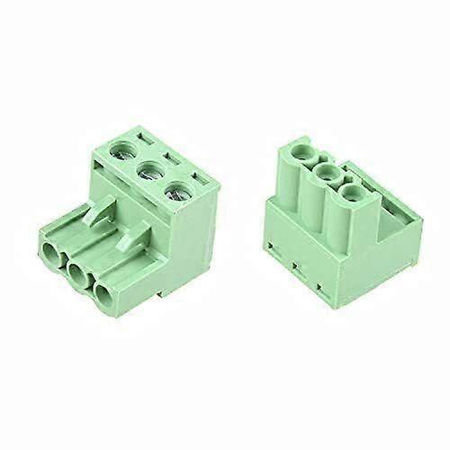 CAQL 20Pcs 3-Pin Pluggable Quick Connector - Terminal Block -