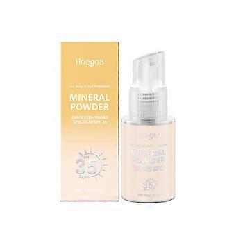 Mineral Sunscreen Powder, for Scalp & Hair, SPF 35 PA++, Scalp Sunscreen Powder, Broad Spectrum UV Protection, Lightweight, No-Greasy