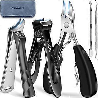 DRMODE Toenail Clippers for Thick Toenails, Long Handled Toe Nail Clippers for Thick Nails for Seniors with Wide Opening, Professional Stainless Ste