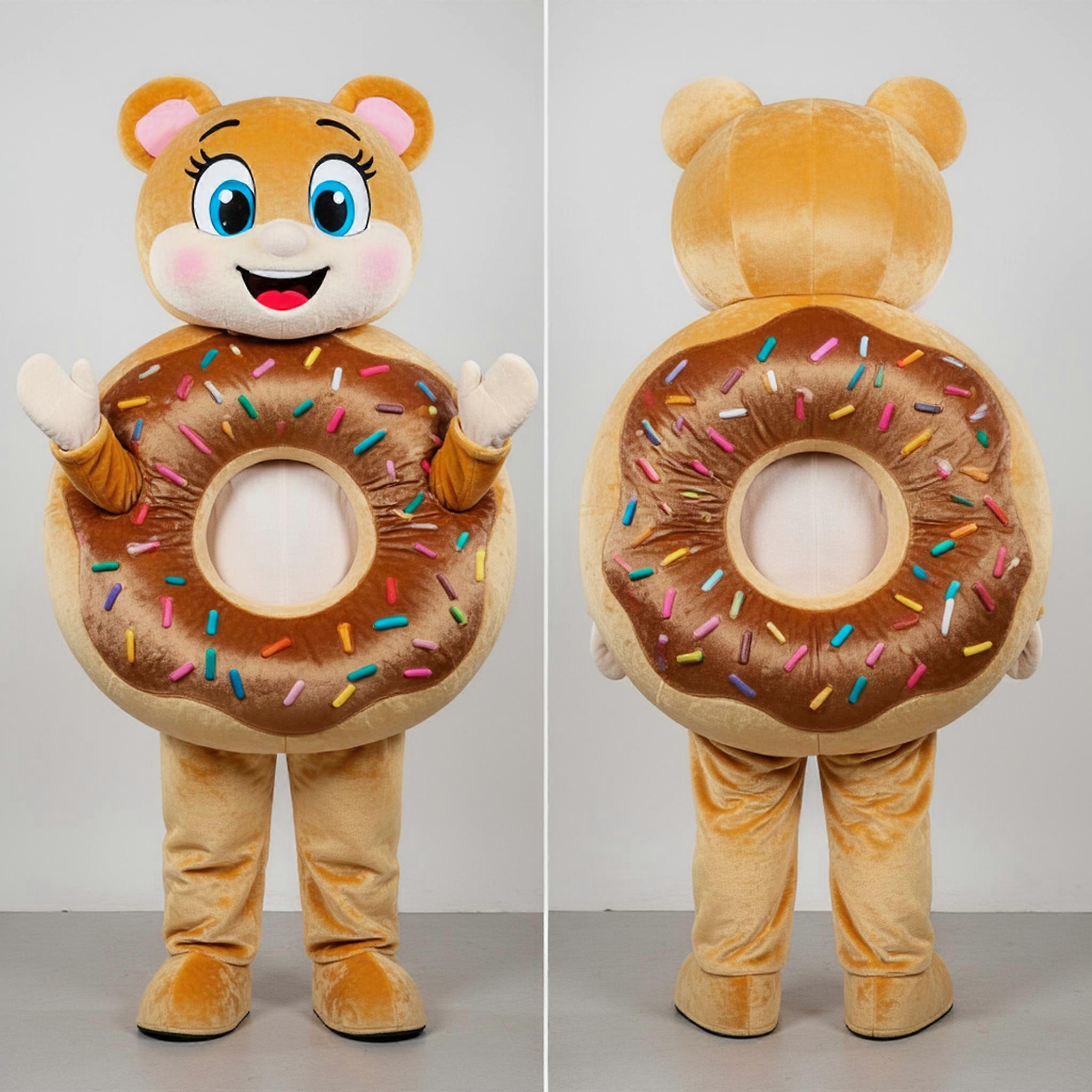 MASTICOT Golden Glazed Donut Mascot