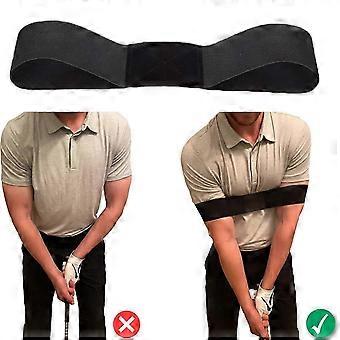 Sangle stabilisatrice de bras pour swing de golf, respirante et élastique, compatible avec le poignet et le bras, pour un soutien et un contrôle optimaux (blanc).