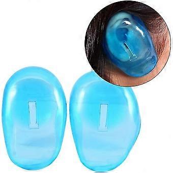 Protetor de Ouvido para Cabeleireiro, 2 Pcs Protetor de Plástico à Prova de Manchas Azul Protetor de Orelha Protege Protetores de Ouvido de Tingimento, para Cabeleireiros e Cor de Cabelo
