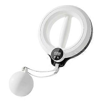 Biceps Triceps Arm Exerciser with LCD Digital Tracker, Shoulder Workout - white premium