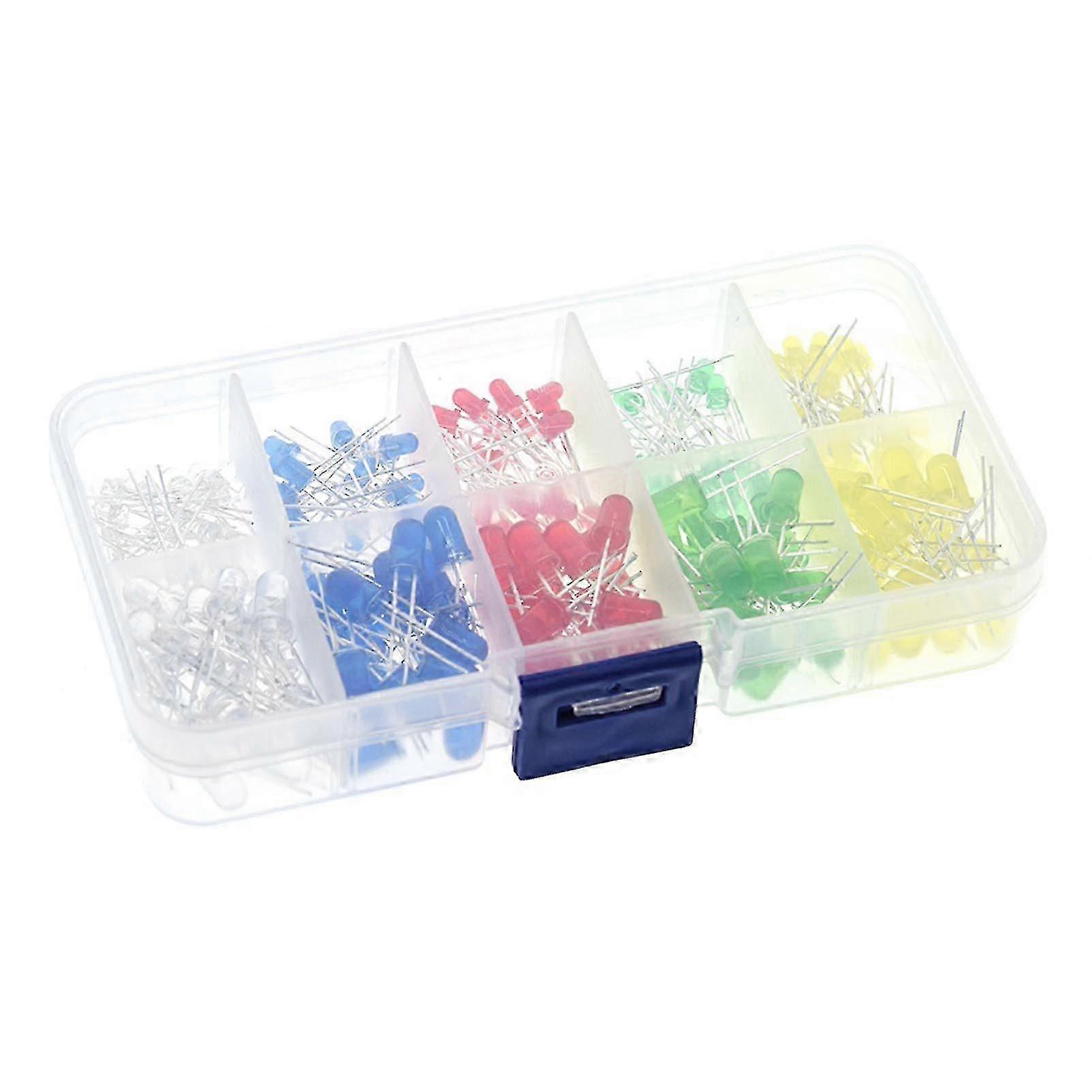 500pcs 5mm Multi-Colour LED Diode Kit