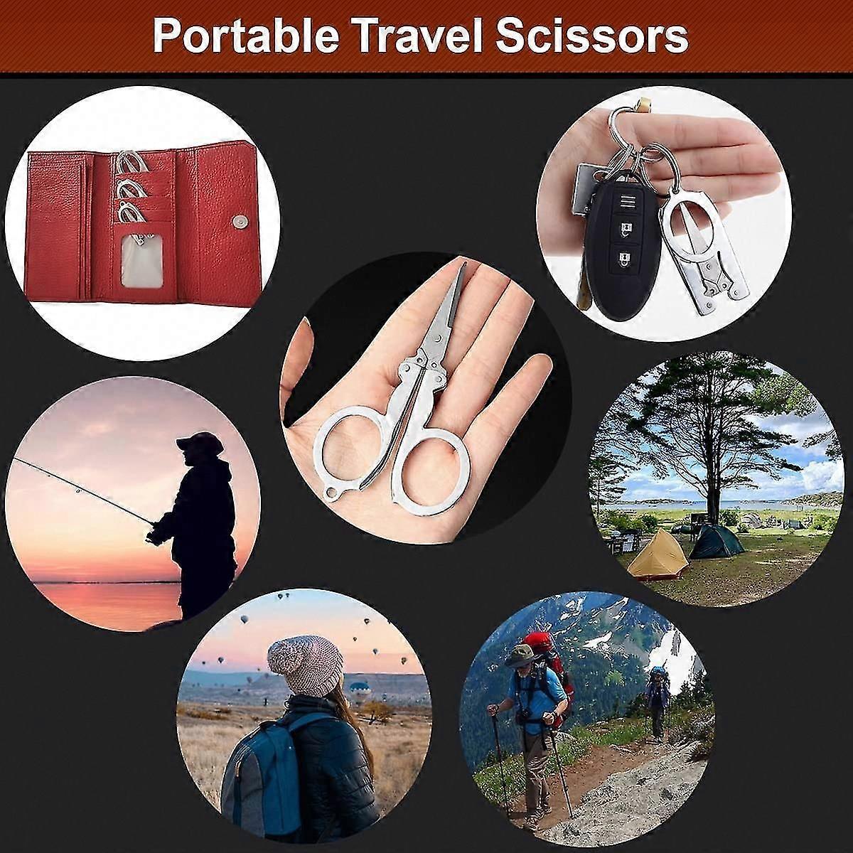 3Pcs Multi-Purpose Folding Scissors for Sewing, Embroidery, Camping & Office Use