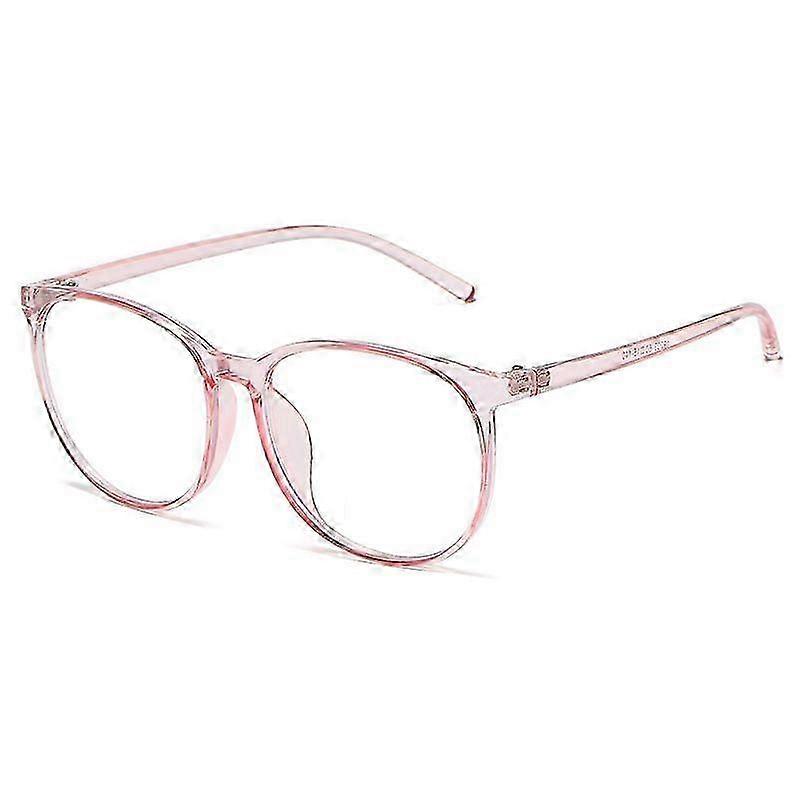 Lightweight Oversized Round Blue Light Glasses