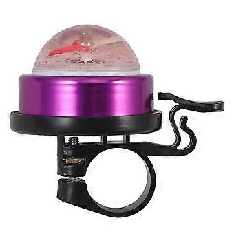 Campanello per bicicletta dal suono forte, colore viola, in materiale ABS.