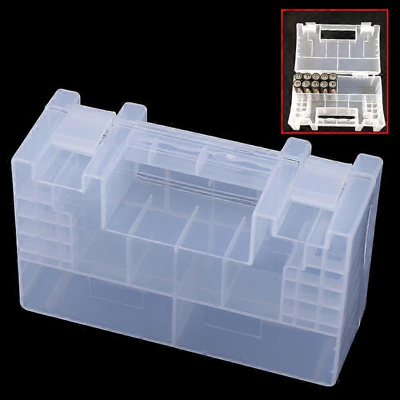 Multi-Function Hard Plastic Battery Case Holder Storage Box For Aa Aaa Batteries