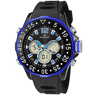 Radiant new universe Quartz Digital Man Watch with RA155602 Silicone Bracelet