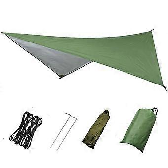 Tent canopy Waterproof Sunproof Multifunctional Tent Awning for Outdoor Camping Beach Silvery Green 230x140CMJJ