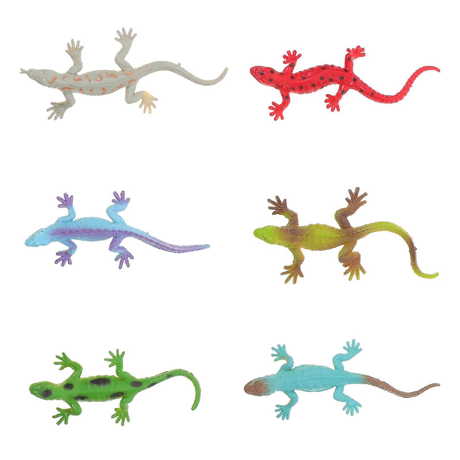 Plastic Lizard Figure Simulation Model for Garden Decoration 24Pcs