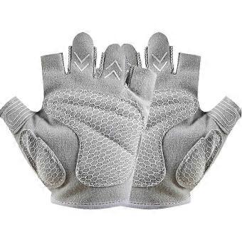 Fiets Handschoenen met halve vingers, antislip, schokabsorberend, ademend, sneldrogend design, uniseks, volwassenen, roze, maat S, 1 stuk, geschikt voor fietsen, mountainbiken, fitness, hardlopen.