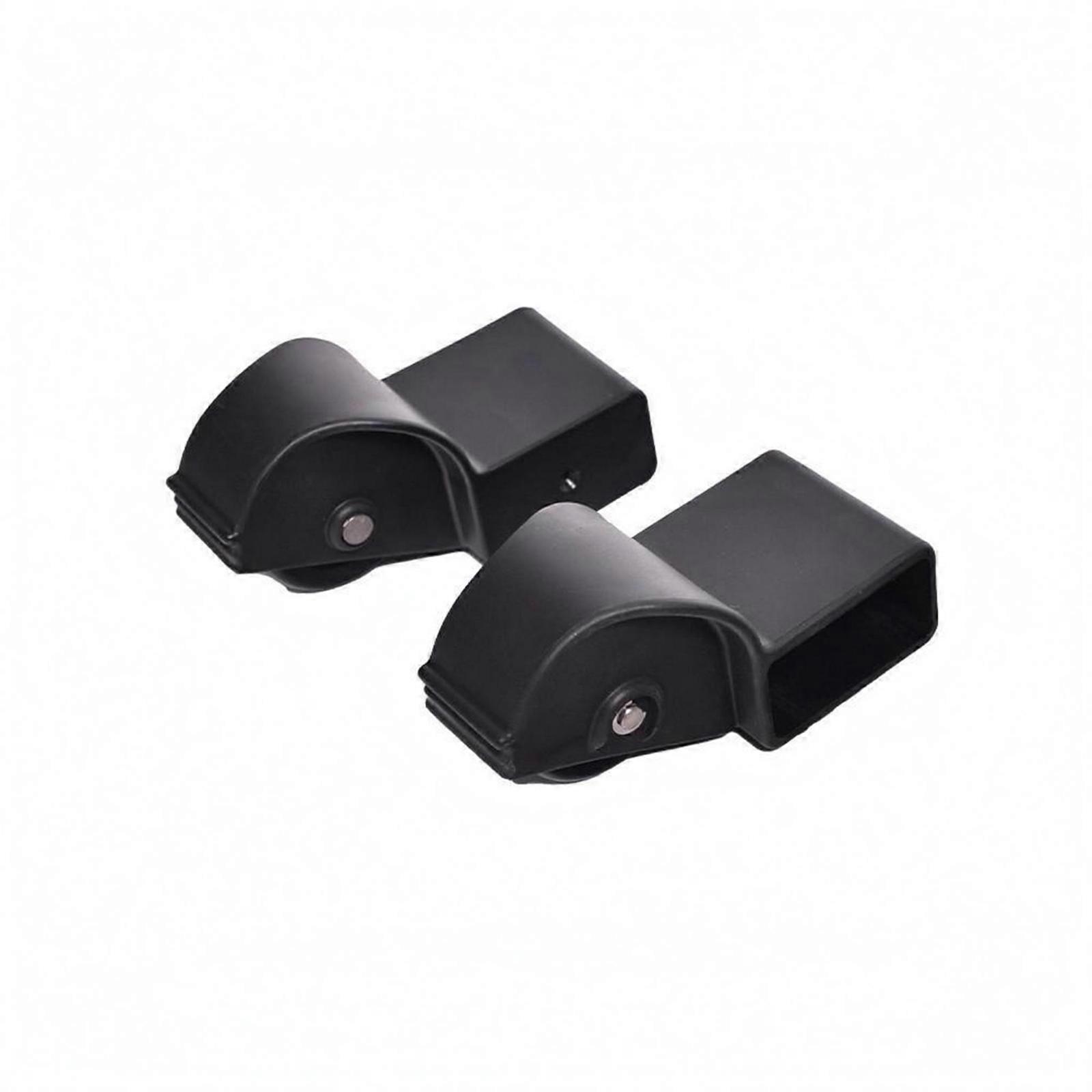 Rowing Machine Front Foot Roller Black Rower Foot Roller Molded Plastic