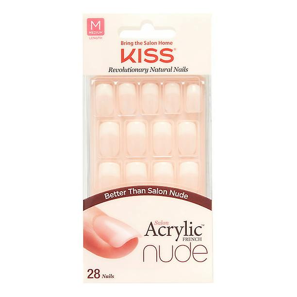 Kiss Salon Acrylic Nude French Nails - Cashmere