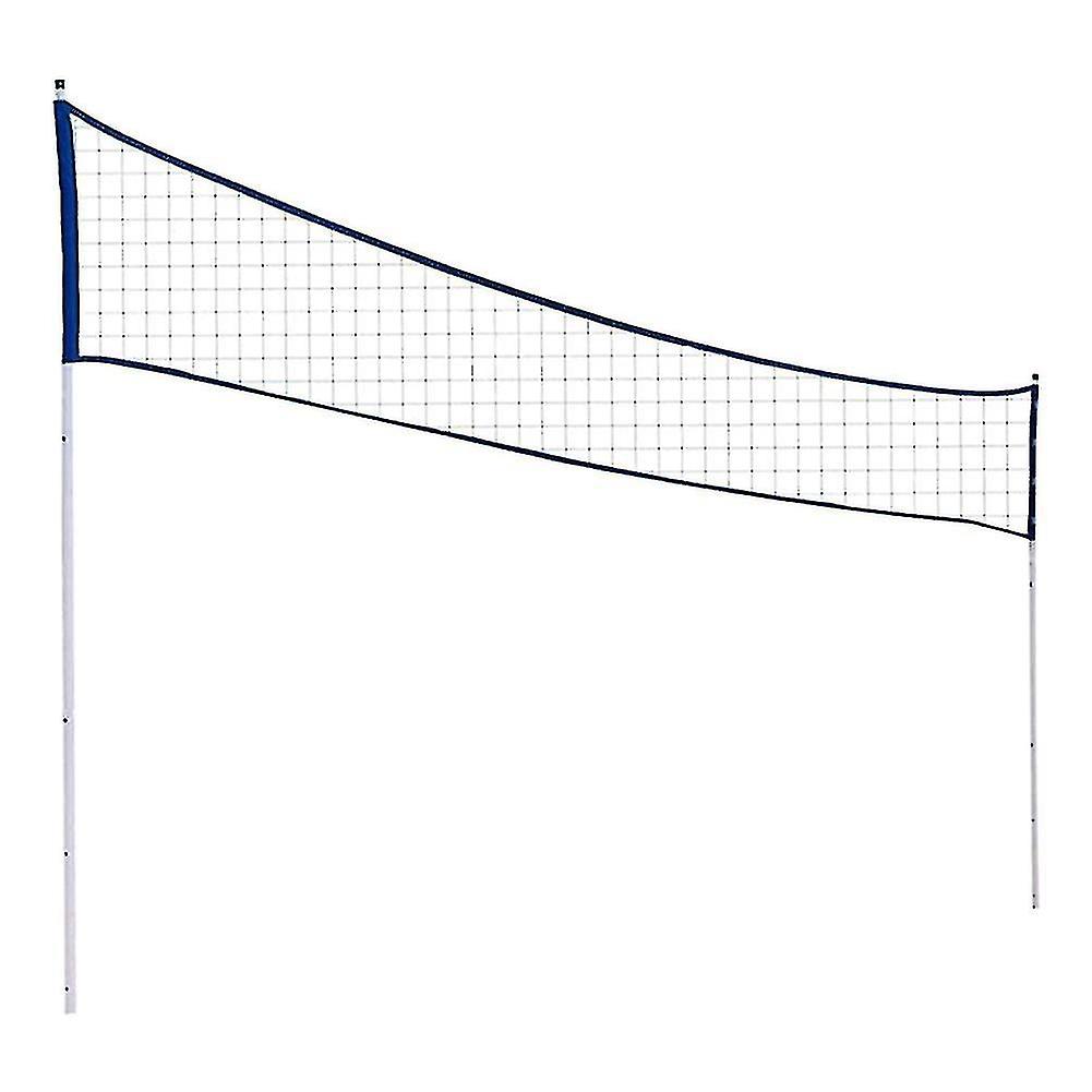 Badminton Net Outdoor Portable Volleyball Net Adjustable Foldable With Stand Pole For