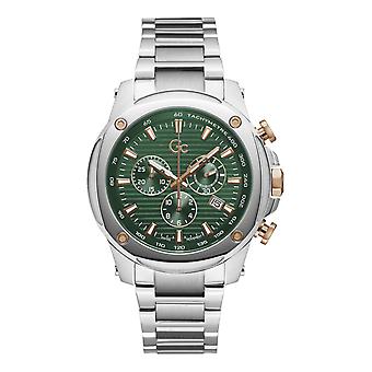 Gc watches coussin shape Analog Men's Quartz Watch with Z13003 Stainless Steel Bracelet G9MF