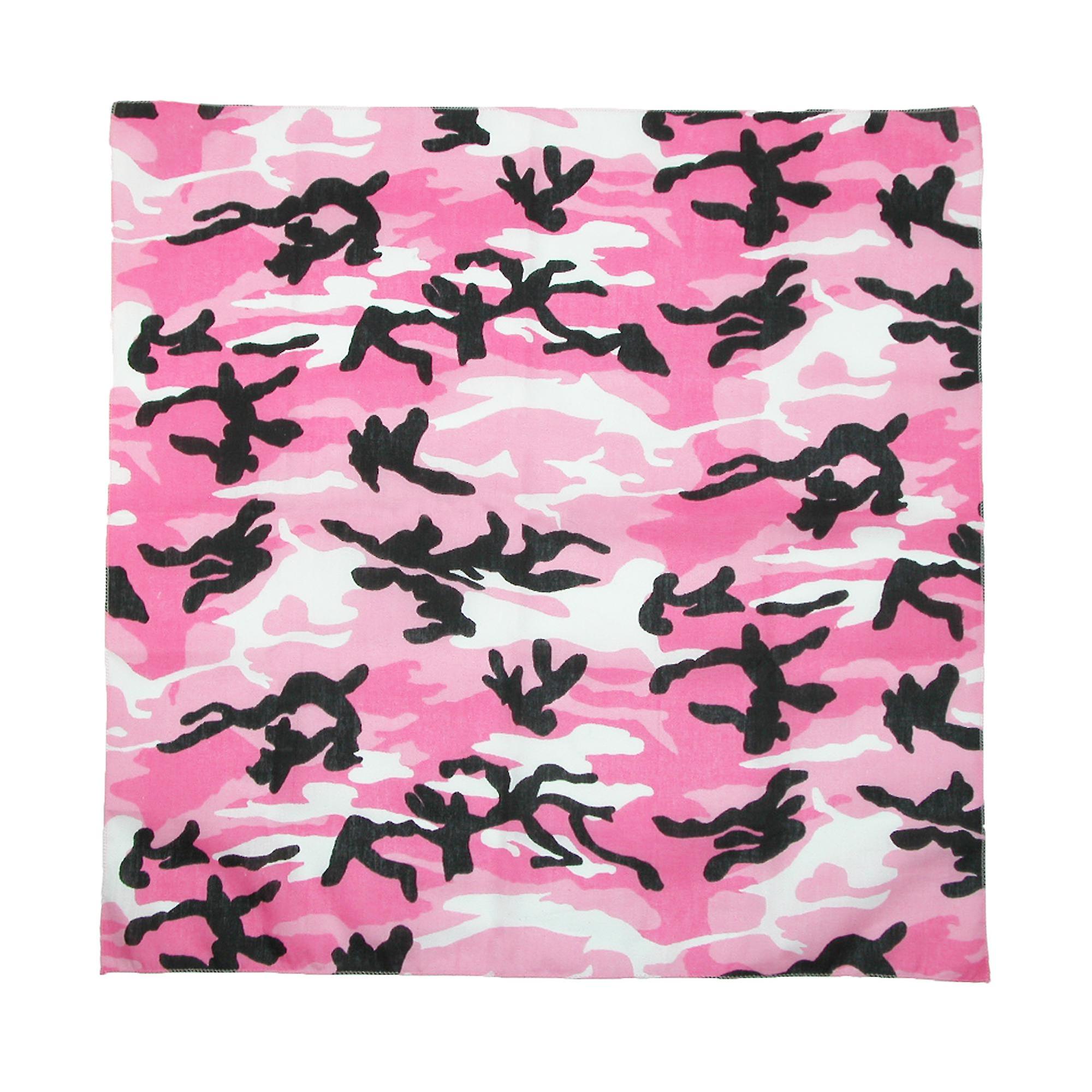 CTM Cotton Pink Camouflage Bandana (Pack of 5) (Women)