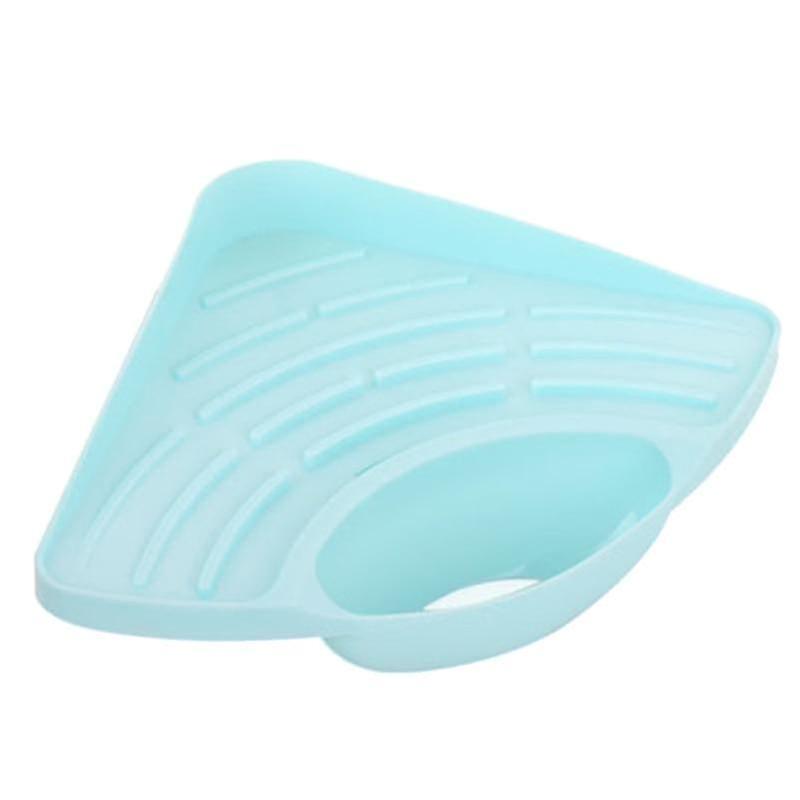 Multifunctional - triangular dish drainer, washbasin corner sponge, storage shelf