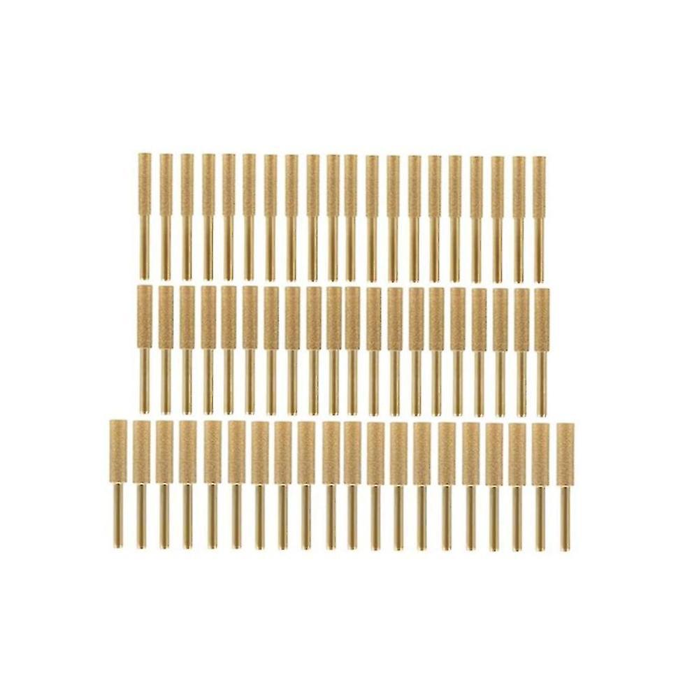 60 Pcs Titanium Plated Grinding Tool Diamond Chainsaw Sharpener Bits High Hardness Chainsaw Sharpen