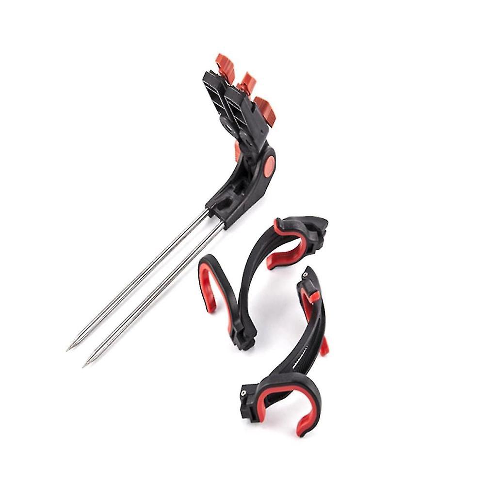 Fishing Rod Bracket Inserted Into The Ground, Double Turret, Double-headed Rod Rack, Universal Rack