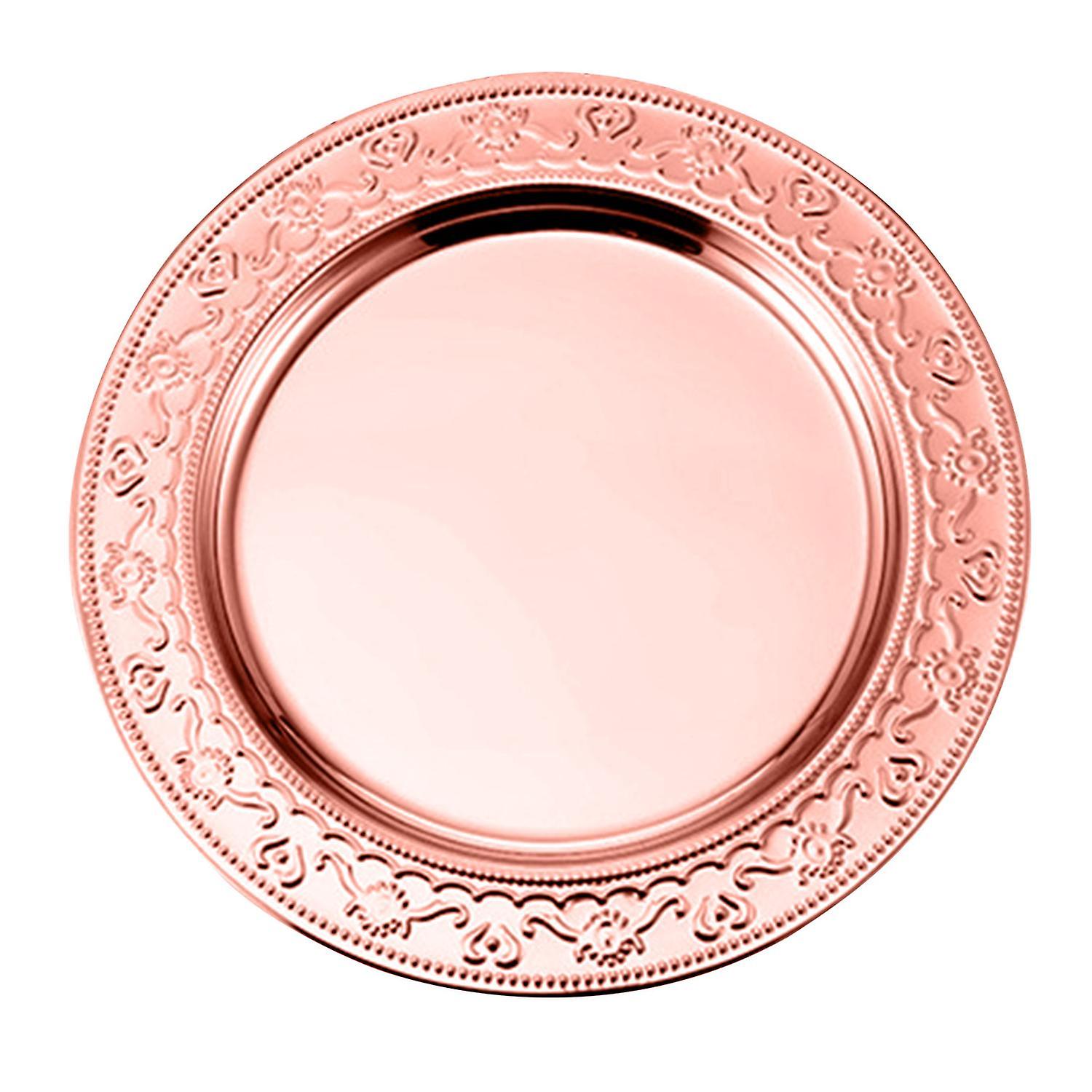 Stackable Dinner Plate Mirror Polish Stainless Steel Western Steak Serving Dish Kitchen Gadget