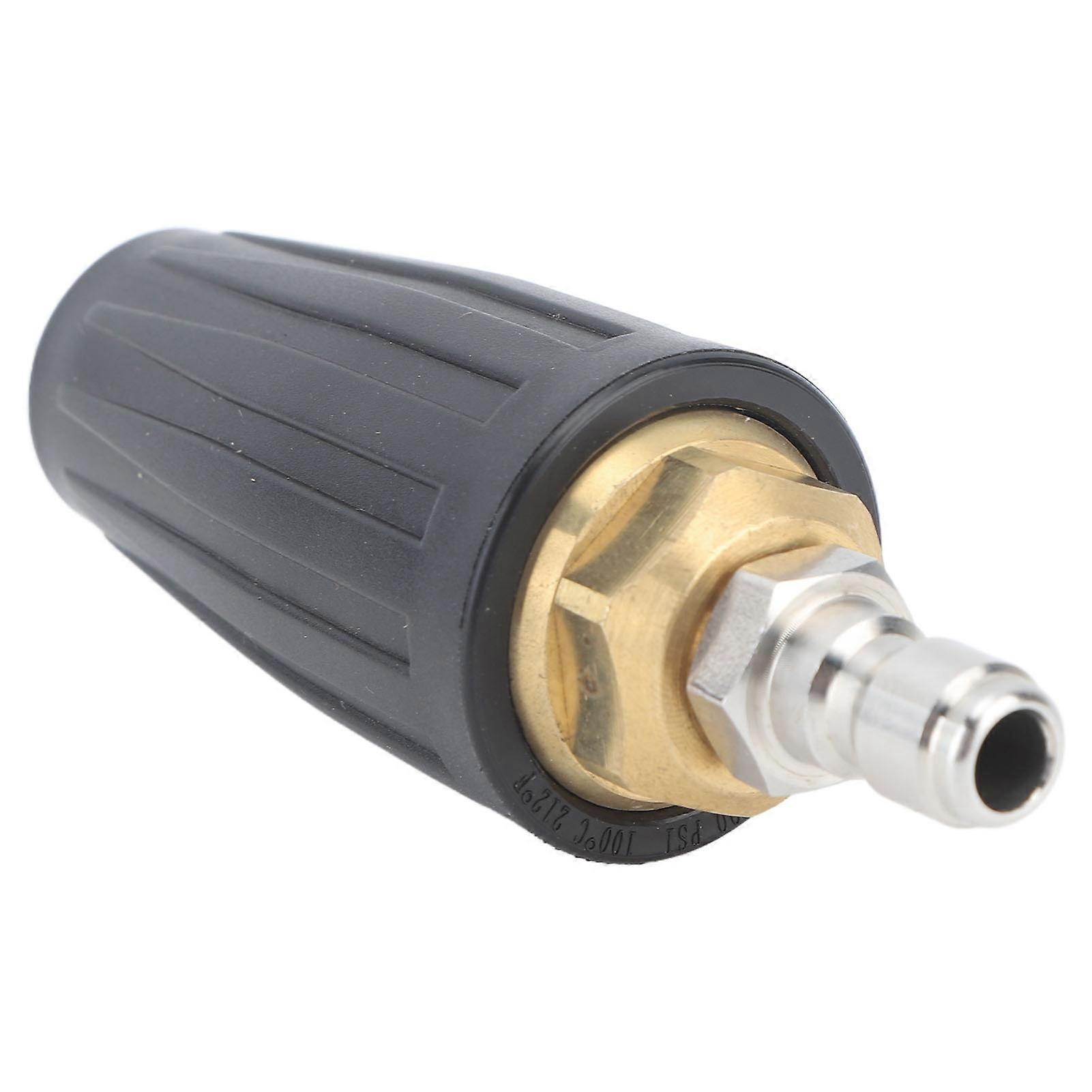 3000PSI Pressure Washer Rotating Turbo Nozzle Quick Connect 360 Degree Rotation Pressure Washer Turbo Tip 1/4in 030 