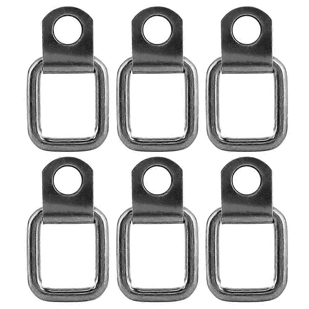 6Pcs Tie Down Hooks Foldable Replacement Accessories Fit for Jeep Wrangler 2007-2017