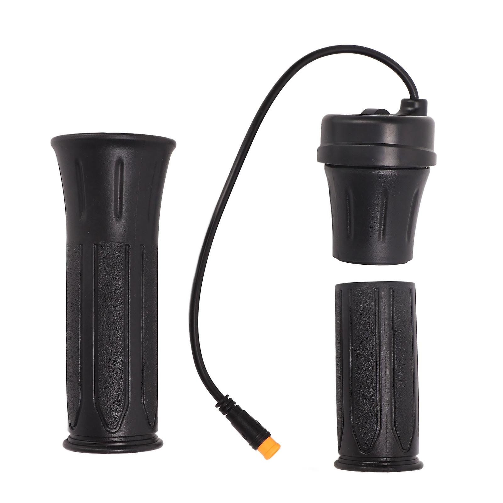 BuyWeek Half Twist Throttle, Electric Bike Twist Throttle Plastic Universal Split Handle Grip with Waterproof Connector C028