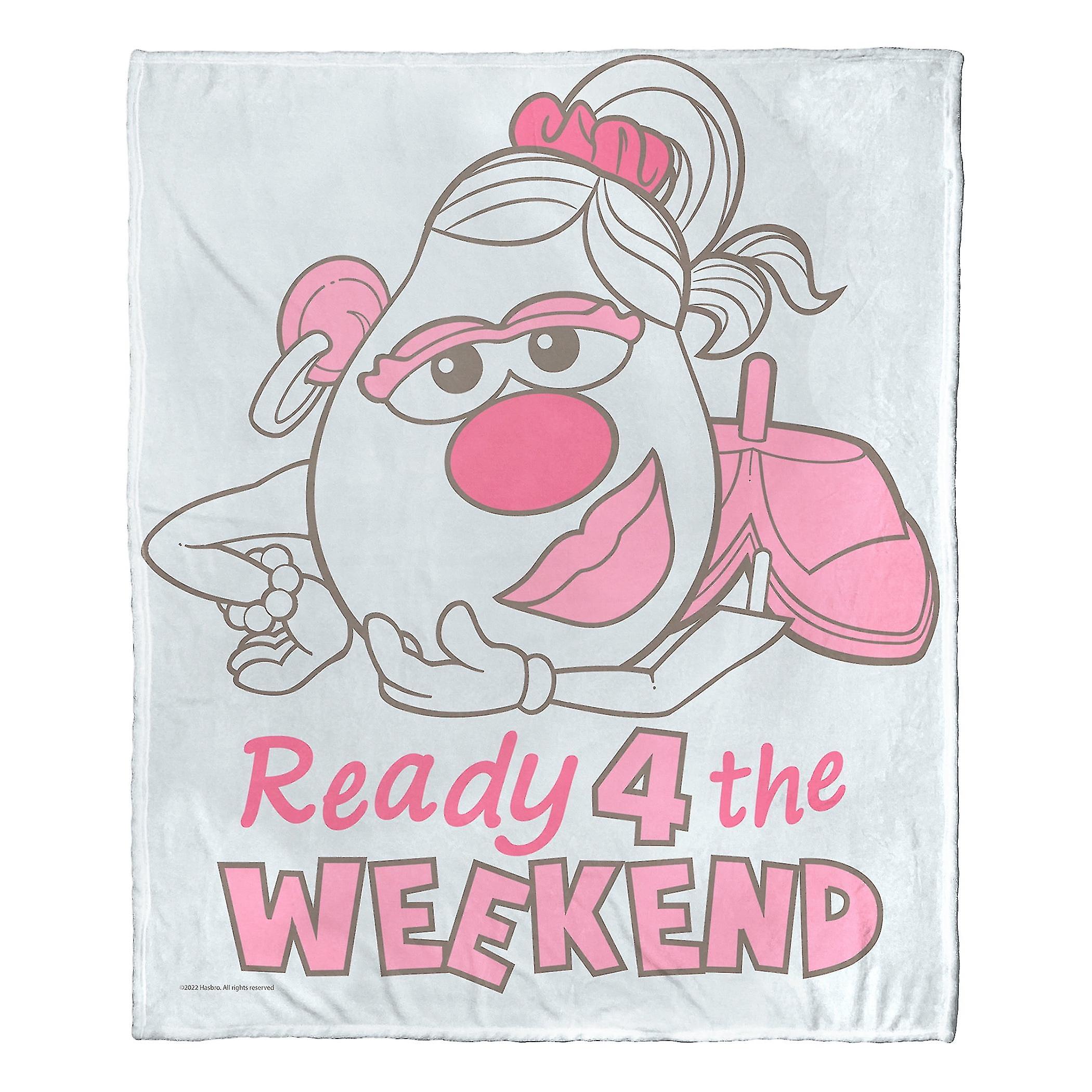 Hasbro Potato Head Silk Touch Throw Blanket, , Ready For The Weekend-ujki43