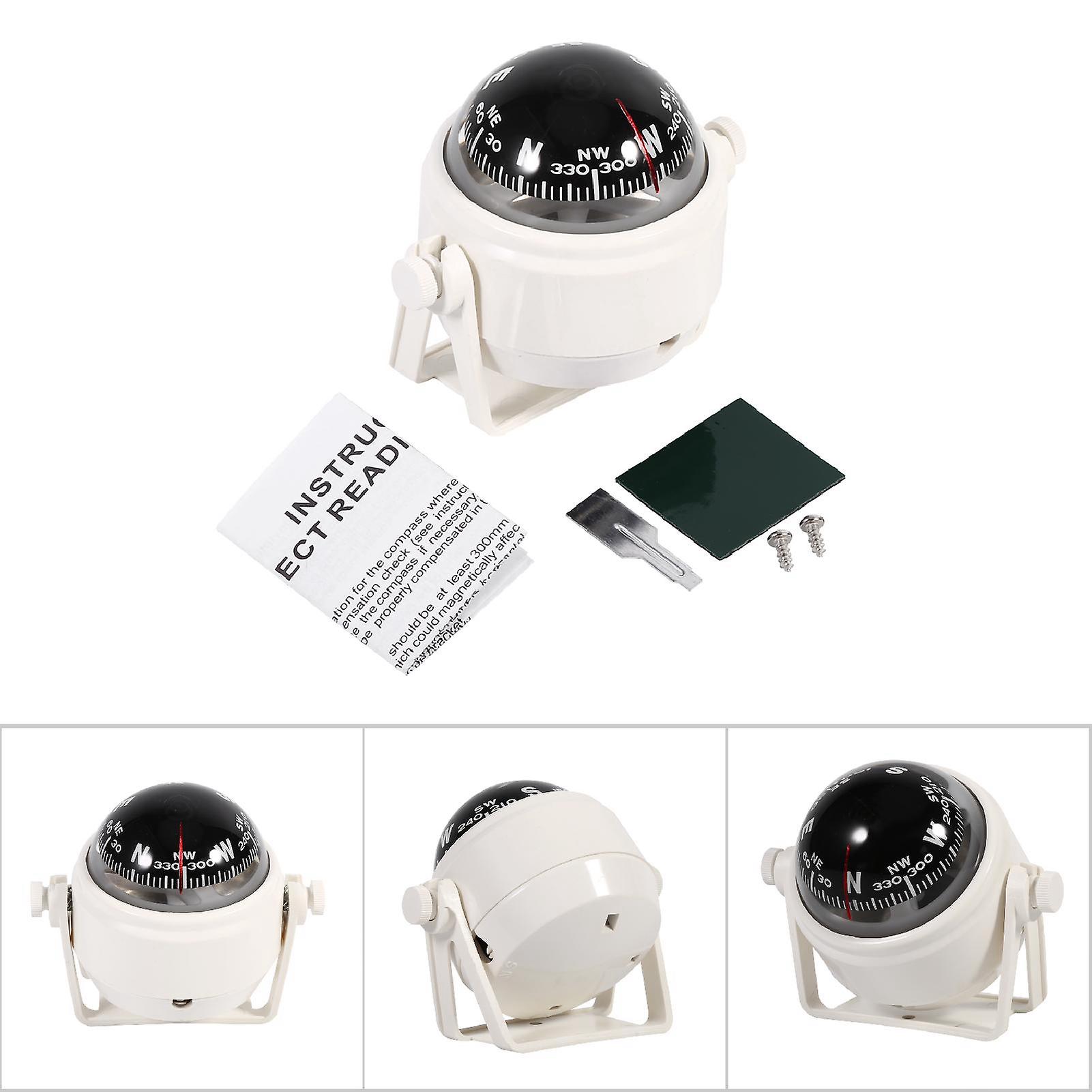 Multi Purpose Voyager Bracket Mount Compass 8x7.2cm White