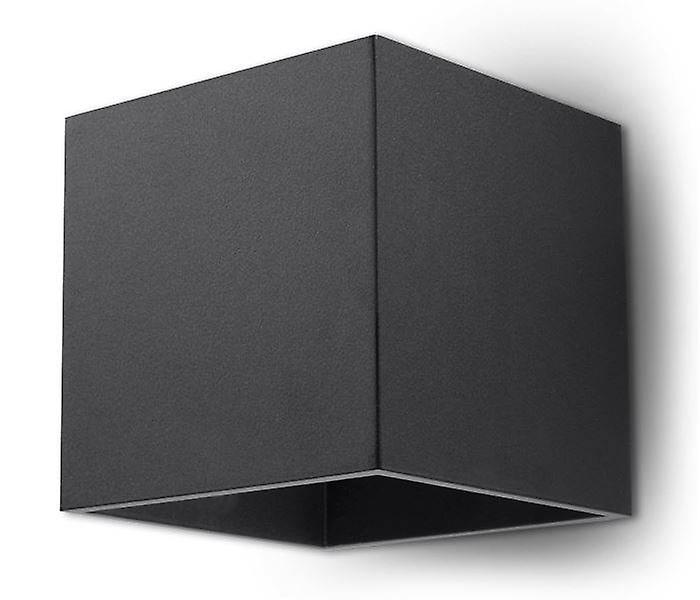 Quad 1 Light Up Down Wall Light Black, G9