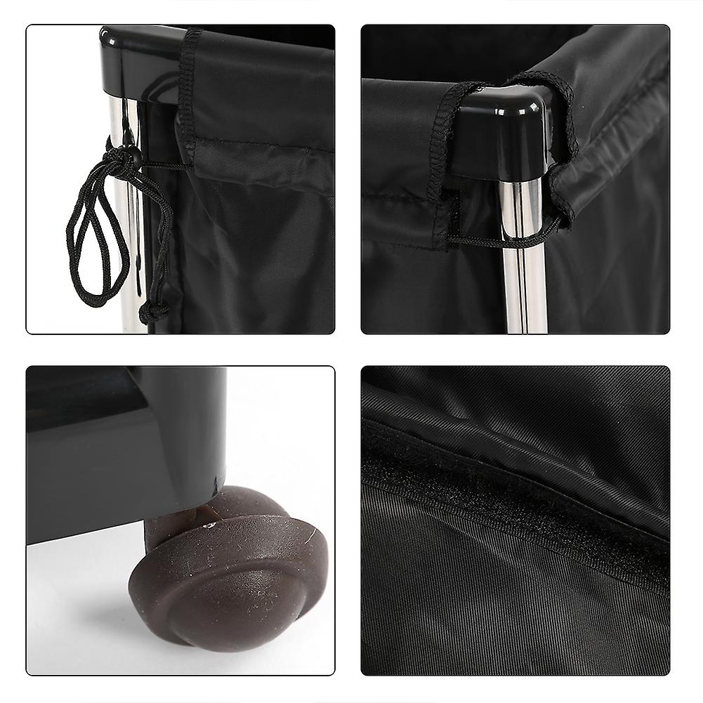 Reusable Cloth Fiber Towel Storage Bucket 41x34x11cm Black