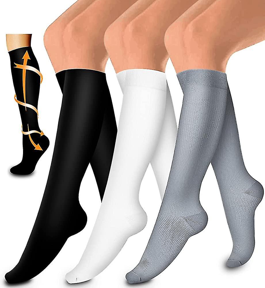 3 Pack Medical Compression Sock-compression Sock For Women And Men Circulation