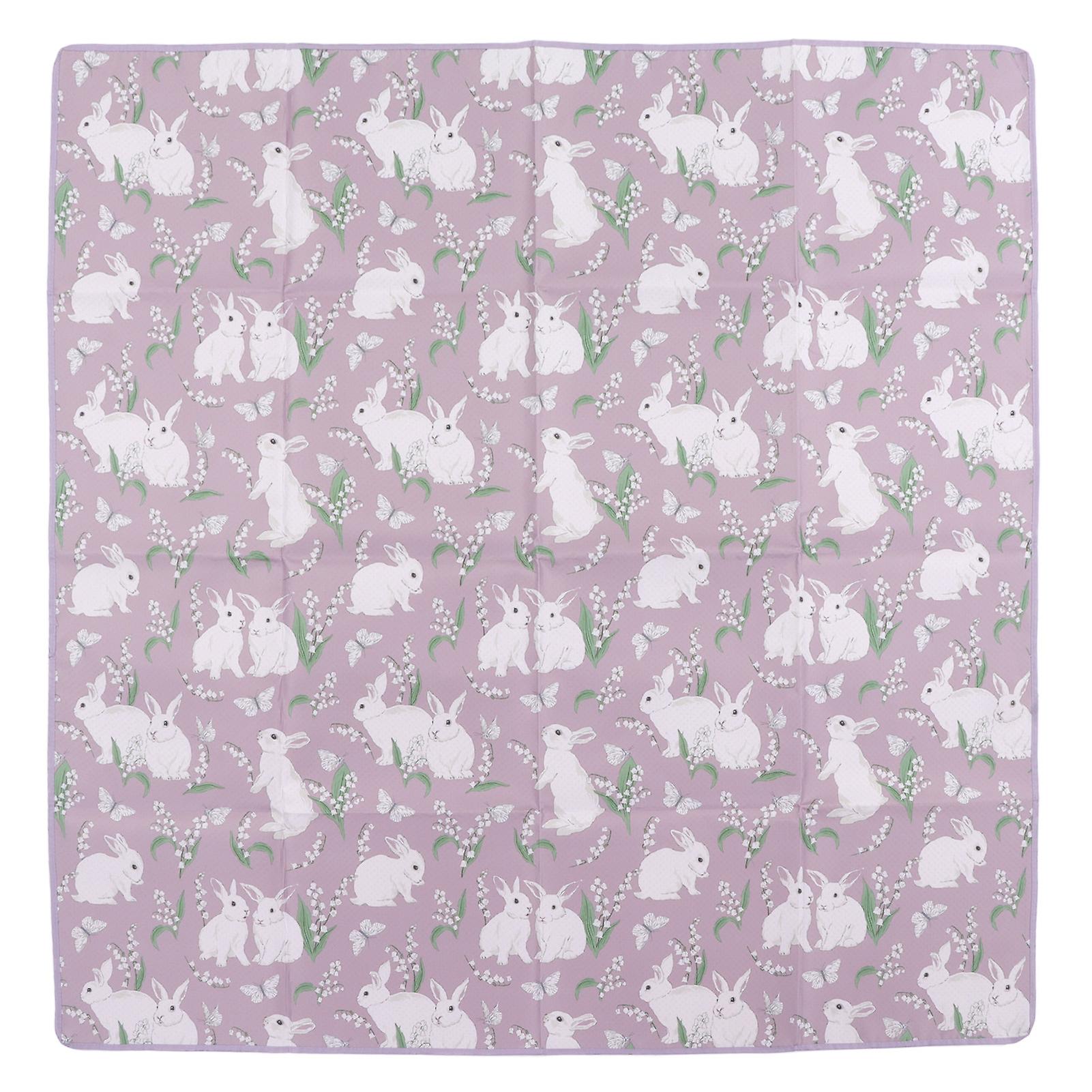 Baby Highchair Floor Mat Soft Cute Cartoon Animal Pattern Waterproof Food Spill Mess Mat for Home