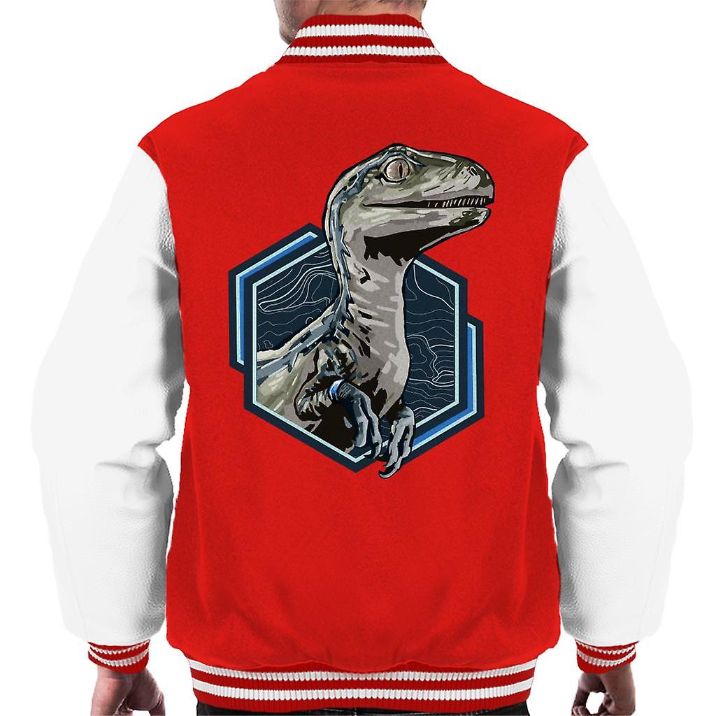Jurassic Park Blue Raptor Men's Varsity Jacket