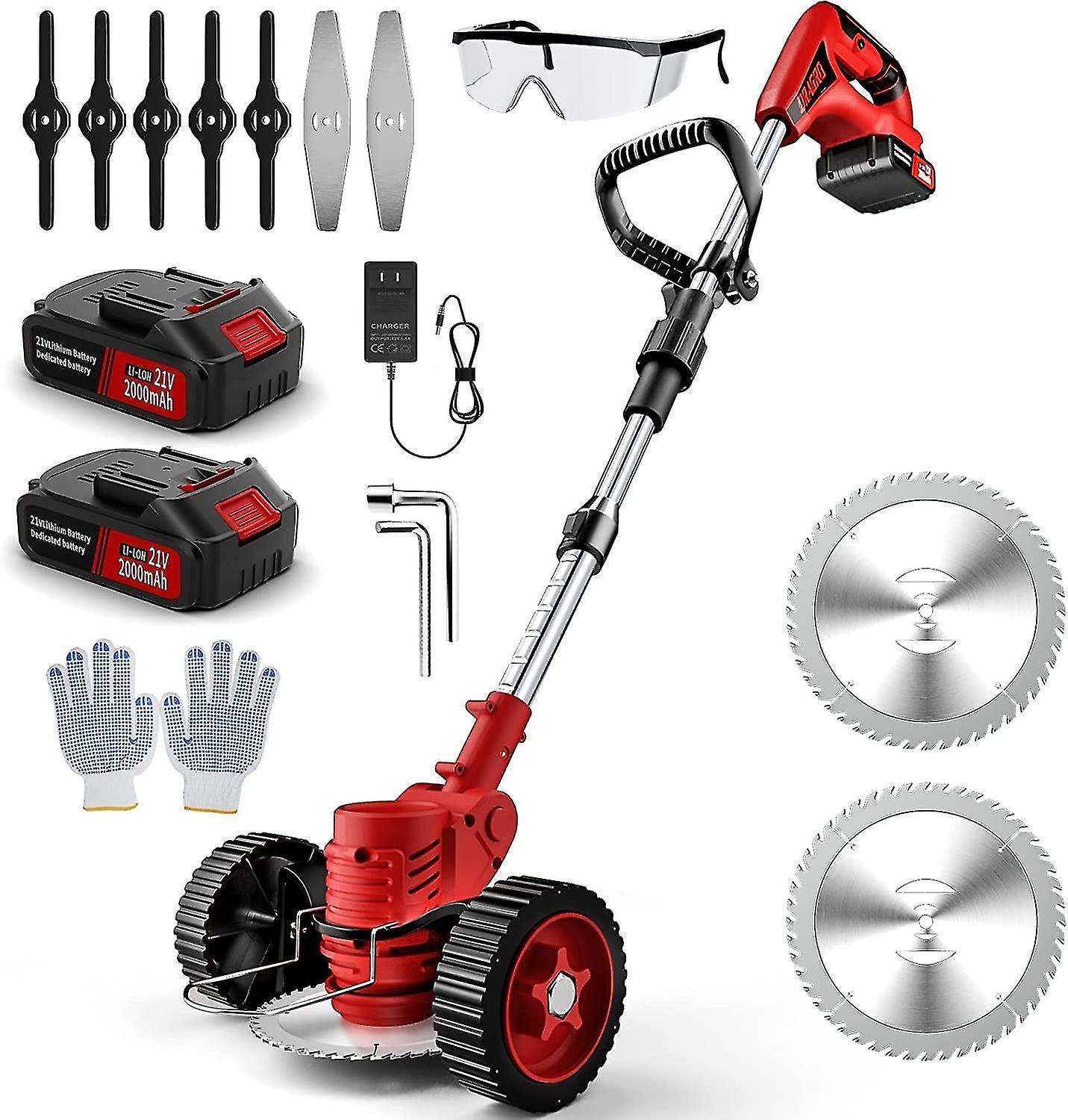 Lawn remover electric wireless powerful lawn mower artifact household foldable lawn mower telescopic