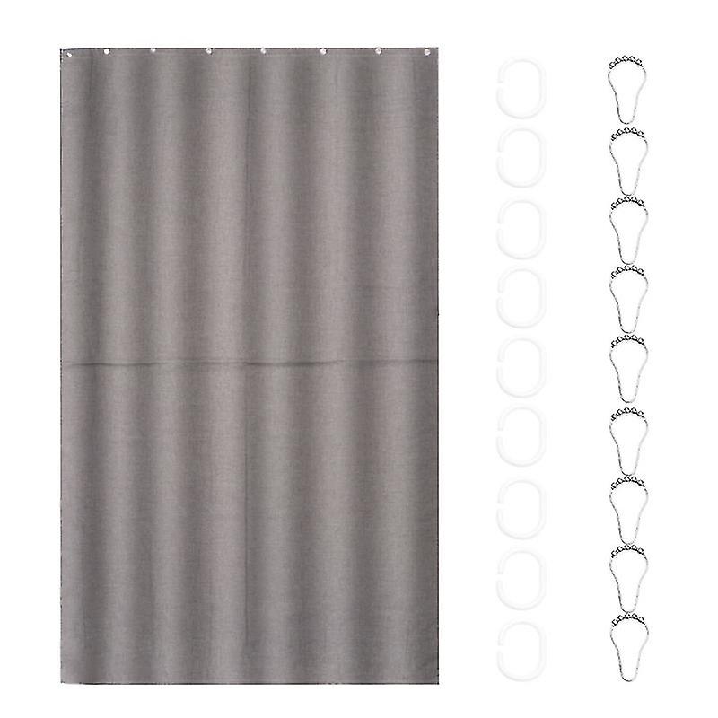 Linen Shower Curtain For Bathroom Use